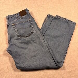 Lee Relaxed Fit Jeans Mens 36x32 Blue Denim Straight Leg Casual Pants